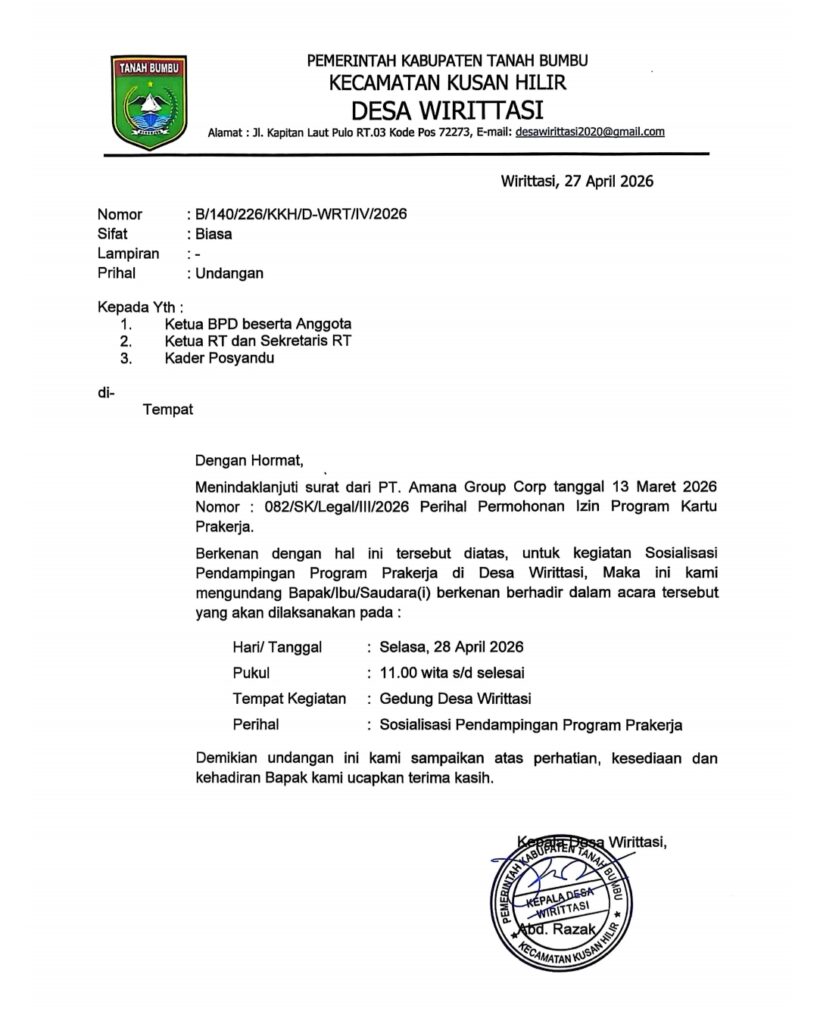 Kades Abd. Razak Dorong Warga Manfaatkan Sosialisasi Program Prakerja