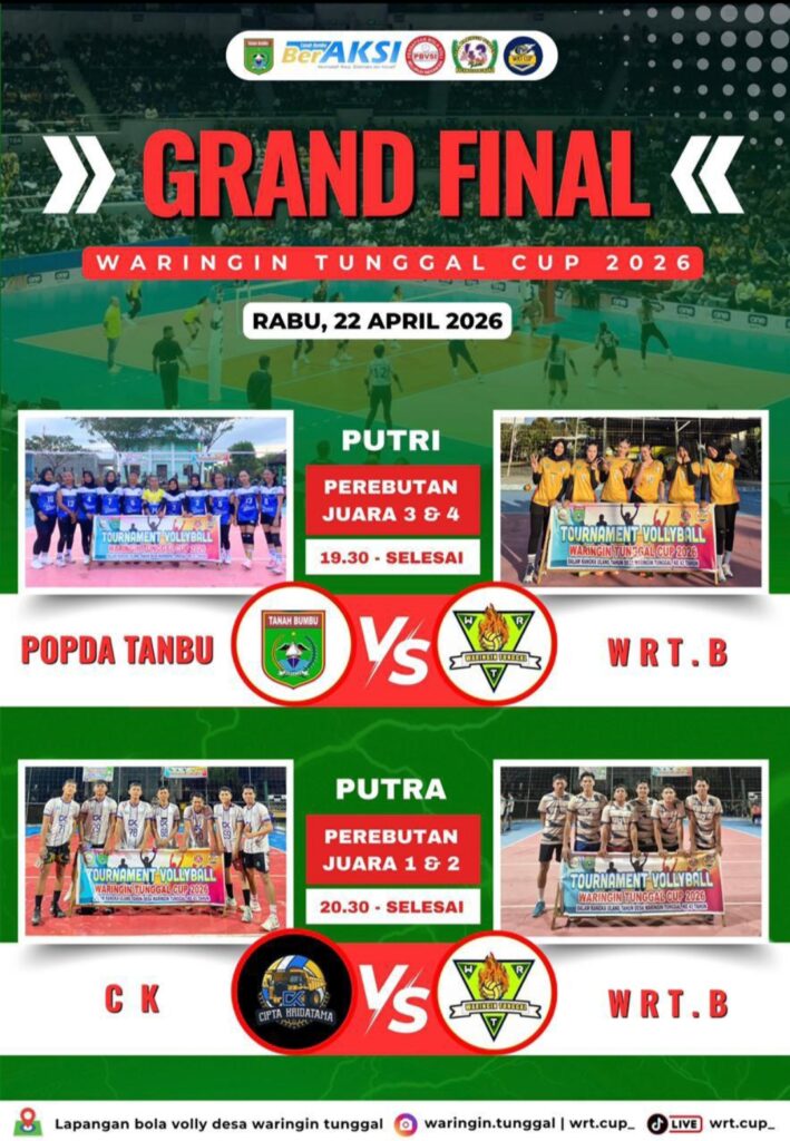 Final Malam Ini: CK vs WRT.B Perebutkan Juara Waringin Tunggal Cup 2026