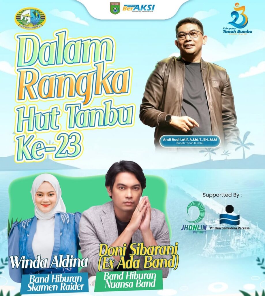 Malam Ini! Winda Aldina–Doni Sibarani Exs Vokalis Ada Band Siap Meriahkan Malam Puncak Mappanre Ri Tasi’e 2026