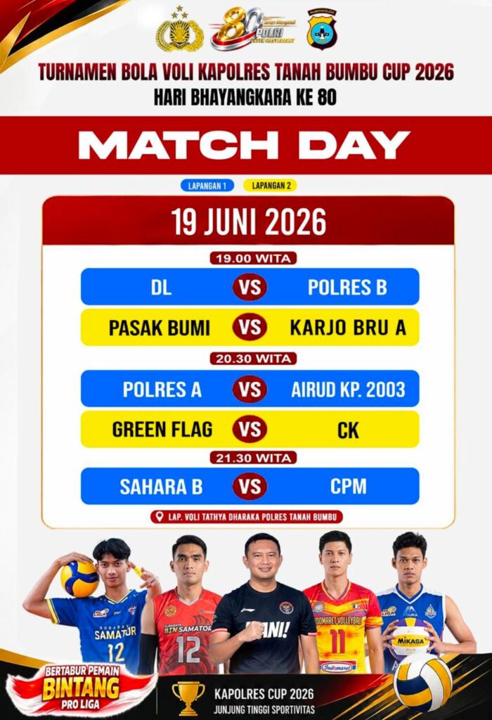 CK Siap Tampil di Turnamen Bola Voli Kapolres Tanah Bumbu Cup 2026